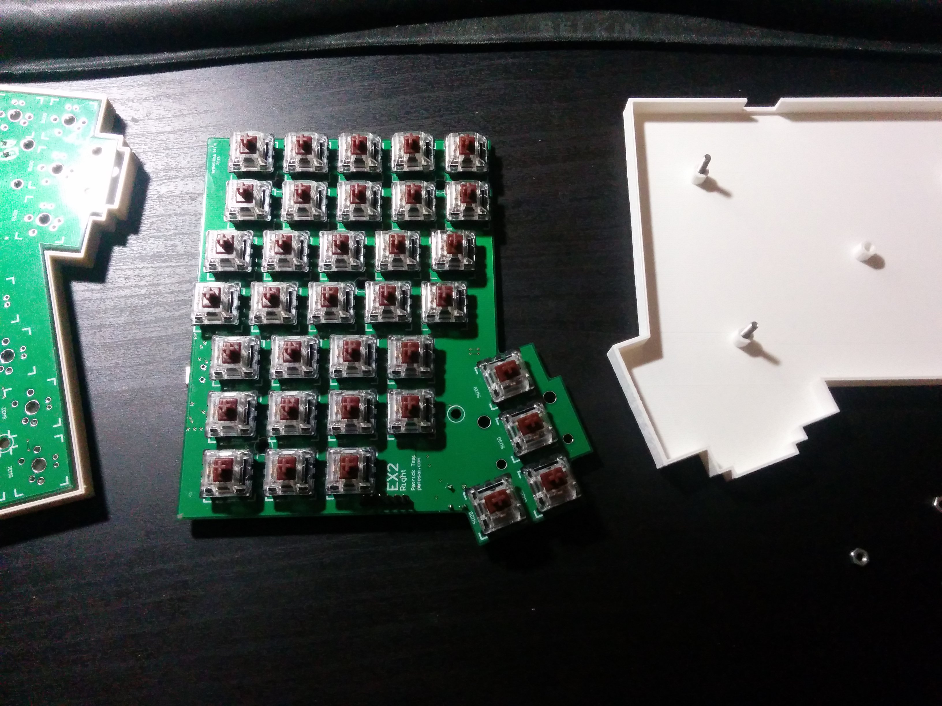 soldering it together - with all switches